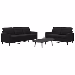 VidaXL 3278416 Ensemble de meubles de salle à manger Noir