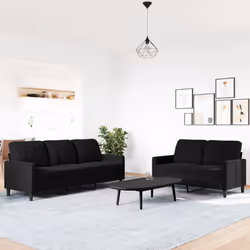 VidaXL 3278416 Ensemble de meubles de salle à manger Noir