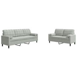 VidaXL 3278421 Ensemble de meubles de salle à manger Gris