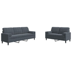 VidaXL 3278422 Ensemble de meubles de salle à manger Gris