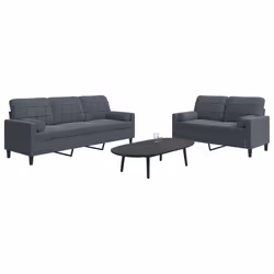 VidaXL 3278422 Ensemble de meubles de salle à manger Gris