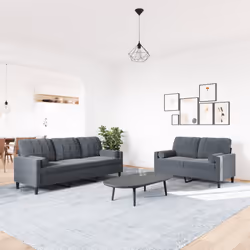 VidaXL 3278422 Ensemble de meubles de salle à manger Gris