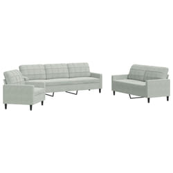 VidaXL 3278431 Ensemble de meubles de salle à manger Gris