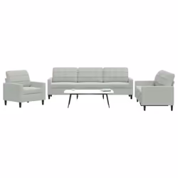 VidaXL 3278431 Ensemble de meubles de salle à manger Gris