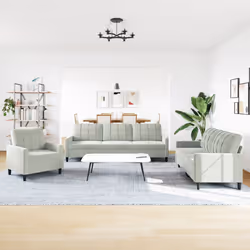 VidaXL 3278431 Ensemble de meubles de salle à manger Gris