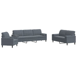 VidaXL 3278432 Ensemble de meubles de salle à manger Gris