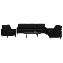 VidaXL 3278436, Noir, mousse, Métal, Polyester, Polywood, Textile, 2,26 m, 77 cm, 80 cm