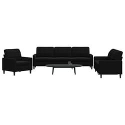 VidaXL 3278436 Ensemble de meubles de salle à manger Noir