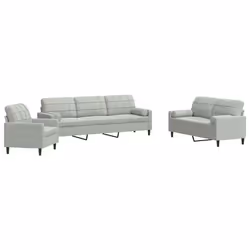 VidaXL 3278441, Gris, mousse, Métal, Polyester, Polywood, Textile, 2,26 m, 77 cm, 80 cm