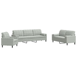 VidaXL 3278441 Ensemble de meubles de salle à manger Gris
