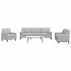 VidaXL 3278441 Ensemble de meubles de salle à manger Gris