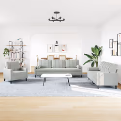 VidaXL 3278441 Ensemble de meubles de salle à manger Gris