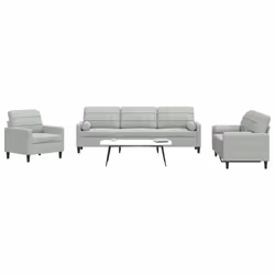 VidaXL 3278451 Ensemble de meubles de salle à manger Gris
