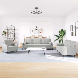 VidaXL 3278451 Ensemble de meubles de salle à manger Gris