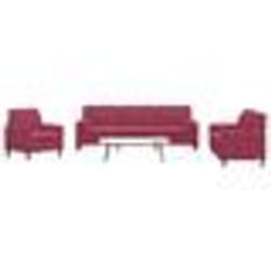 vidaXL Ensemble de canapés 3 pcs avec coussins et traversins velours