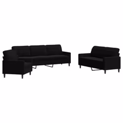 VidaXL 3278456, Noir, mousse, Métal, Polyester, Polywood, Textile, 2,26 m, 77 cm, 80 cm