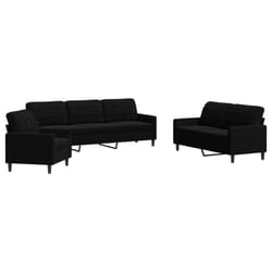 VidaXL 3278456 Ensemble de meubles de salle à manger Noir