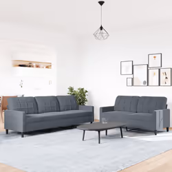 VidaXL 3278472 Ensemble de meubles de salle à manger Gris