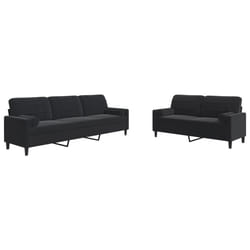 VidaXL 3278476 Ensemble de meubles de salle à manger Noir
