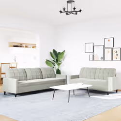 VidaXL 3278481 Ensemble de meubles de salle à manger Gris