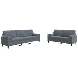 VidaXL 3278482 Ensemble de meubles de salle à manger Gris