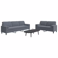 VidaXL 3278482 Ensemble de meubles de salle à manger Gris