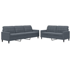 VidaXL 3278492 Ensemble de meubles de salle à manger Gris