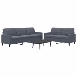 VidaXL 3278492 Ensemble de meubles de salle à manger Gris
