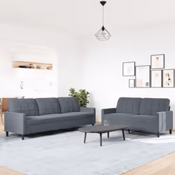 VidaXL 3278492 Ensemble de meubles de salle à manger Gris