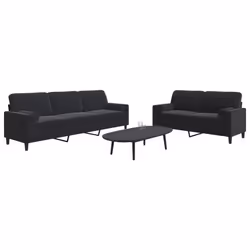 VidaXL 3278496 Ensemble de meubles de salle à manger Noir