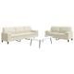 vidaXL Ensemble de canapés 2 pcs avec coussins et traversins velours