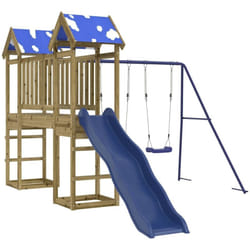 Vidaxl Aire De Jeux D'Extérieur Bois De Pin Imprégné