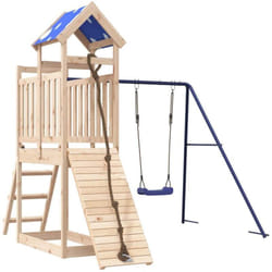 Vidaxl Aire De Jeux D'Extérieur Bois De Pin Massif