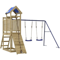 Vidaxl Aire De Jeux D'Extérieur Bois De Pin Imprégné