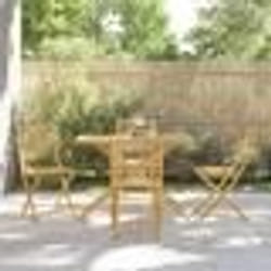vidaXL Ensemble à manger de jardin 5 pcs bambou