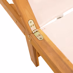 VidaXL 3279248 chaise d'extérieur Linge Siège rembourré Bois d'acacia, Tissu - Vue supplémentaire 6