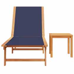 VidaXL 3279250 chaise d'extérieur Linge Siège rembourré Bois d'acacia, Tissu