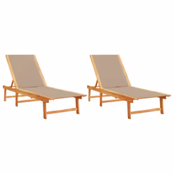 VidaXL 3279251, Linge, Siège rembourré, Bois d'acacia, Tissu, 110 kg, 2000 mm, 660 mm