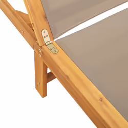 VidaXL 3279251 chaise d'extérieur Linge Siège rembourré Bois d'acacia, Tissu - Vue supplémentaire 6