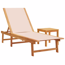 VidaXL 3279252 chaise d'extérieur Linge Siège rembourré Bois d'acacia - Vue supplémentaire 4