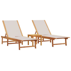 VidaXL 3279253 chaise d'extérieur Linge Siège rembourré Bois d'acacia