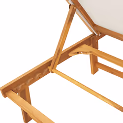 VidaXL 3279253 chaise d'extérieur Linge Siège rembourré Bois d'acacia - Vue supplémentaire 7