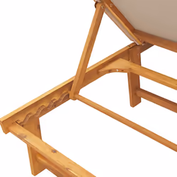 VidaXL 3279255 chaise d'extérieur Linge Siège rembourré Bois d'acacia - Vue supplémentaire 6