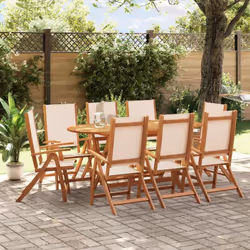 Profitez d'un bon repas en plein air avec votre famille et vos amis avec cet ensemble de salle à manger de jardin en bois ! B ...