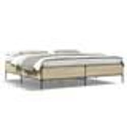 vidaXL Cadre de lit sans matelas chêne sonoma 200x200 cm - 200 x 200 cm