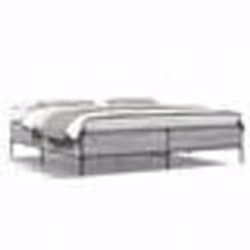 vidaXL Cadre de lit sans matelas sonoma gris 180x200 cm - 180 x 200 cm