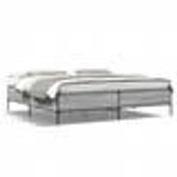 vidaXL Cadre de lit sans matelas sonoma gris 180x200 cm - 180 x 200 cm