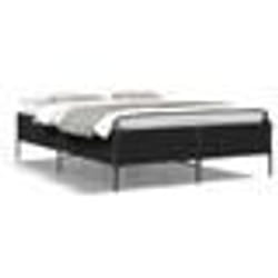 vidaXL Cadre de lit sans matelas noir 160x200 cm - 160 x 200 cm