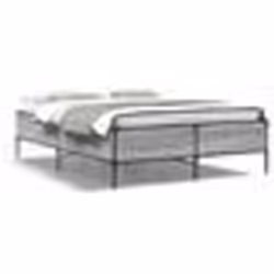 vidaXL Cadre de lit sans matelas sonoma gris 160x200 cm - 160 x 200 cm
