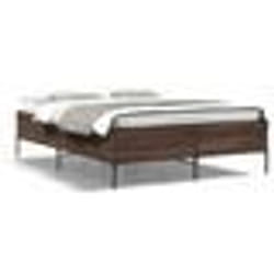 vidaXL Cadre de lit sans matelas chêne marron 150x200 cm - 150 x 200 cm
